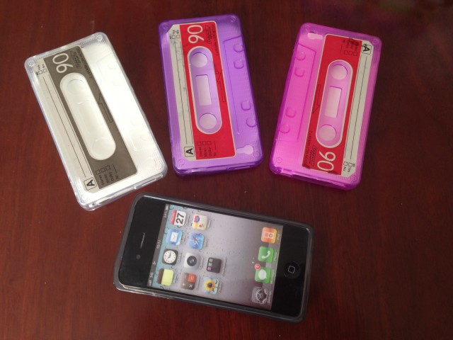 厂家批发供应iphone4S 磁带保护套