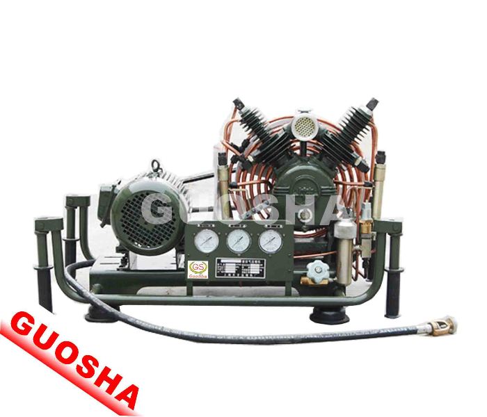 移动式225Bar潜水呼吸压缩机，潜水气瓶充气空压机