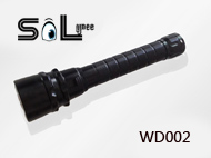 WD002|红光LED潜水手电筒|深圳制造水下180米LED潜水手电筒