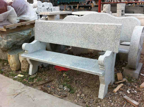  条凳花钵花岗岩石石凳子 石雕桌椅 石头桌椅 石桌石凳大理石制品