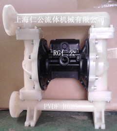 上海仁公PVDF气动隔膜泵1050、聚丙烯气动隔膜泵、气动隔膜泵缓冲器