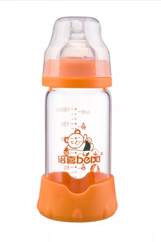 BLJ202  180ml宽口径直身玻璃奶瓶