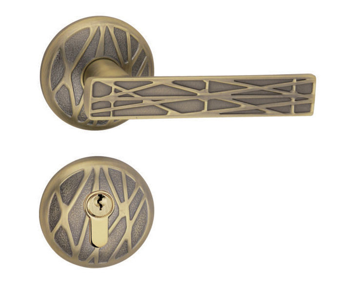 圆鸟巢-青古铜,锁具室内门锁