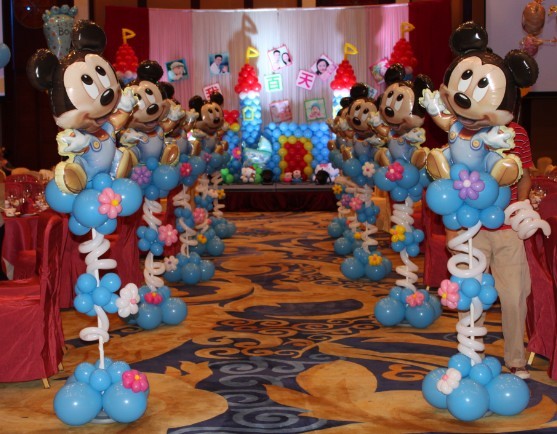 南京卡迪文化宝宝满月百天周岁生日气球派对布置/企业年会/周年庆典策划布置