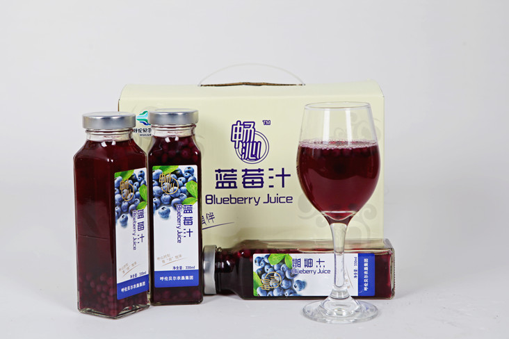 供应畅沁蓝莓汁  75%蓝莓饮料 呼伦贝尔特产
