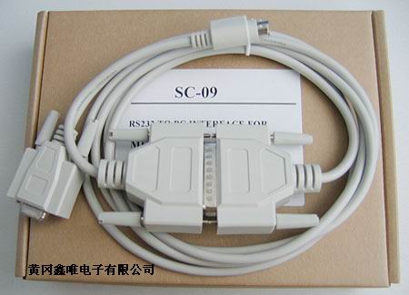 批发零售三菱PLC编程电缆SC-09