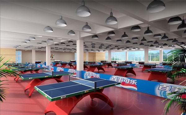 乒乓球塑胶地板，乒乓球PVC运动场地原始图片3