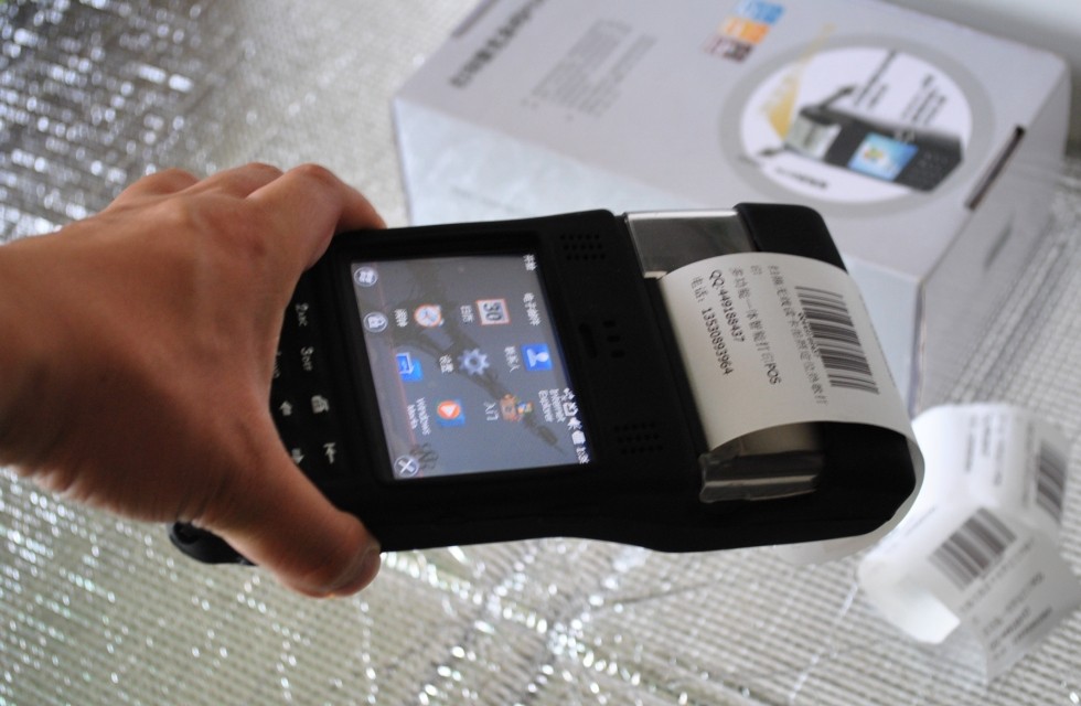 PDA无线小票打印机,数据采集器带小票打印机 ,gprs手持终端小票打印机