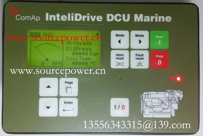 InteliDrive DCU Marine,ID-DCU Marine,InteliDrive-DCU-Marine,ID-DCU-Marine,ComAp科迈海洋船用柴油机控制器