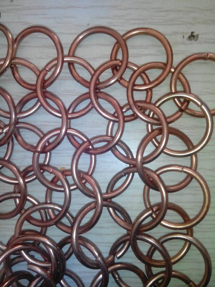 环网，环形装饰网，环套环式装饰网，隔断装饰金属垂帘网，金属环网帘