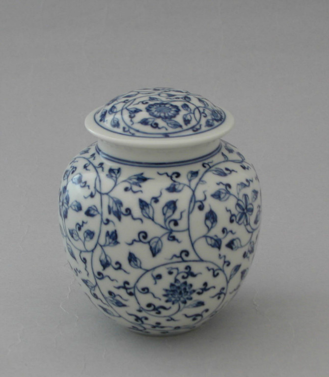 陶瓷包装罐-密封效果好的罐子厂-青花瓷艺术罐子