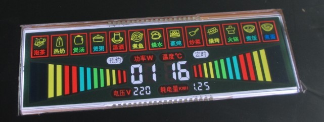 广东ＬＣＤ液晶屏厂家订制电磁炉ＴＮ假彩液晶屏