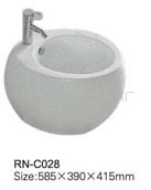 供应RN-C028 圆形陶瓷洗脸盆 厂家直销