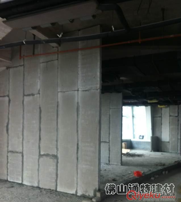 佛山通特墙板厂-菱镁隔墙板,水泥复合隔墙板,厂房KTV间墙板