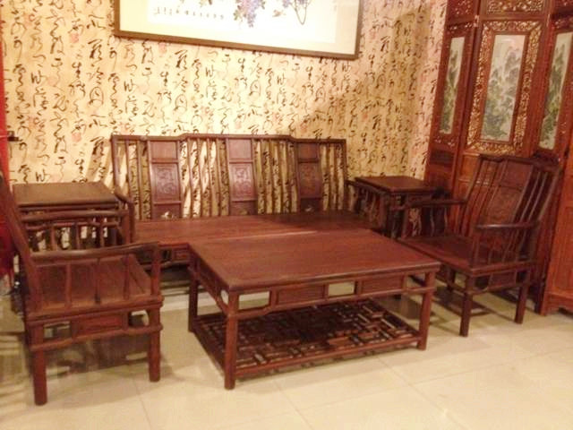 老挝酸枝梳子椅沙发
