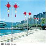 供应新款LED中国结 灯杆造型 led中国结景观灯 福字中国结厂家