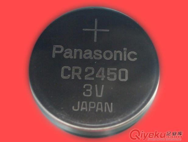 Panasonic松下CR2450纽扣电池，锂锰电池，一次性电池，锂扣电池