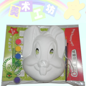 大兔 环保 白胚面具套装 纸浆面具 套装面具