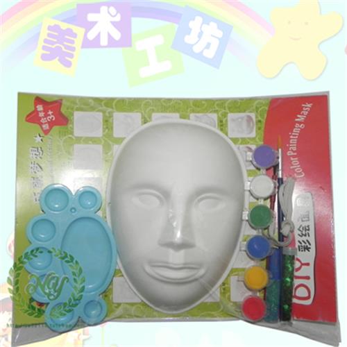 小女人型面具 环保纸浆面具套装面具 面具批发