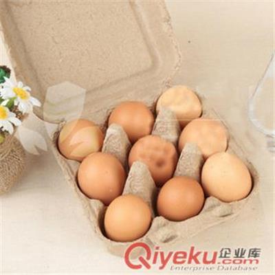 供应批发9枚纸浆蛋盒 鸡蛋盒 灰白纸浆蛋盒 厂家批发