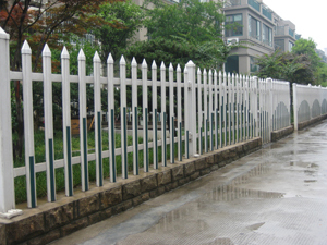 PVC塑钢社区庭院护栏 PVC塑钢大门 山东塑钢围墙护栏
