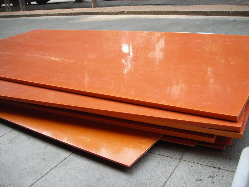 台湾南亚桔红色电木板厂家，防静电橘黄色电木板供应商