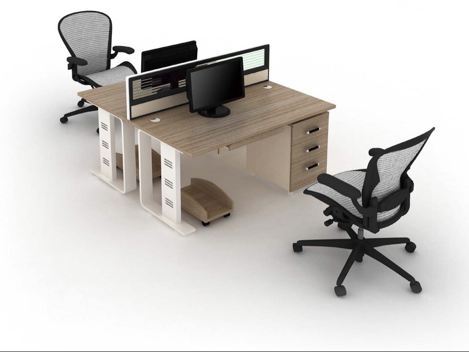 新款办公家具办公桌屏风卡位板式时尚简约 
