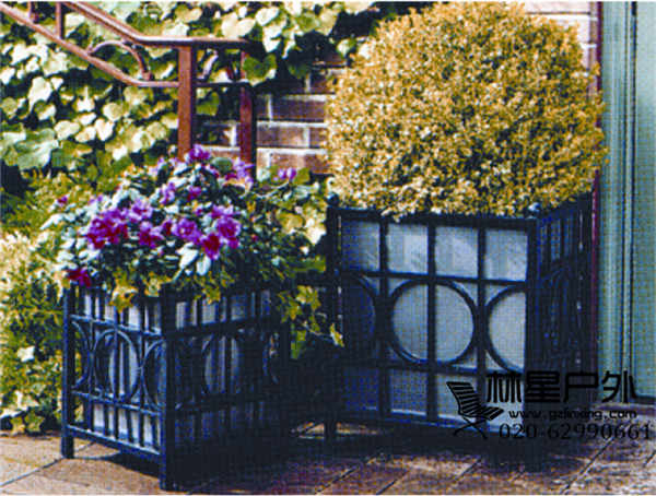户外方形花箱，园林配套设施铸铁花箱3066