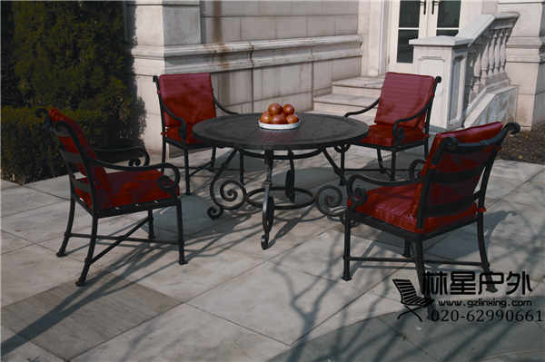 露台花园庭院阳台桌椅 舒适铸铁户外家具1064