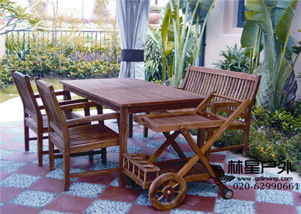  柚木桌椅组合 厂家直销露台花园庭院阳台家具1070