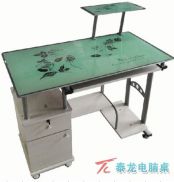 供应中国风玻璃电脑桌