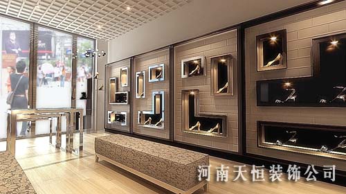 郑州女鞋店装修设计zzy的公司，专业做鞋店装修的公司