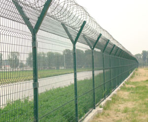 供应机场护栏网|Y型机场防护网/监狱防护网|安平丝网