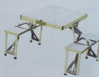 铝合金连体折叠桌