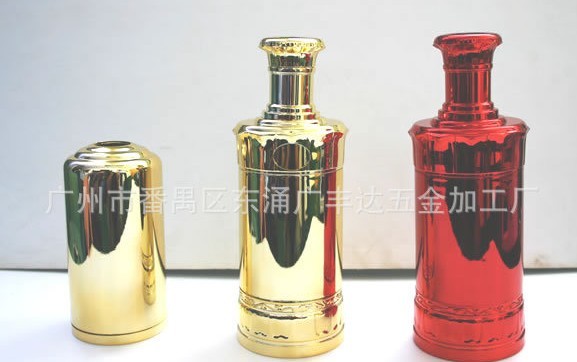 玻璃瓶环保真空电镀金色、红色