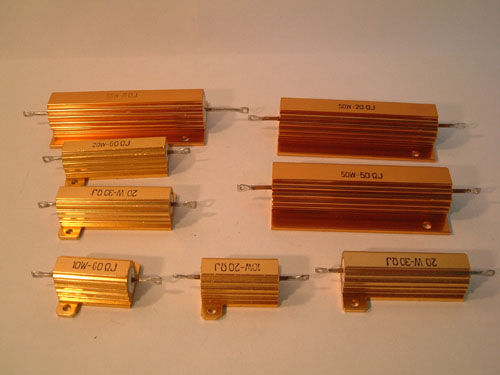 RX24功率型黄金铝壳电阻  逆变器用铝金属外壳电阻