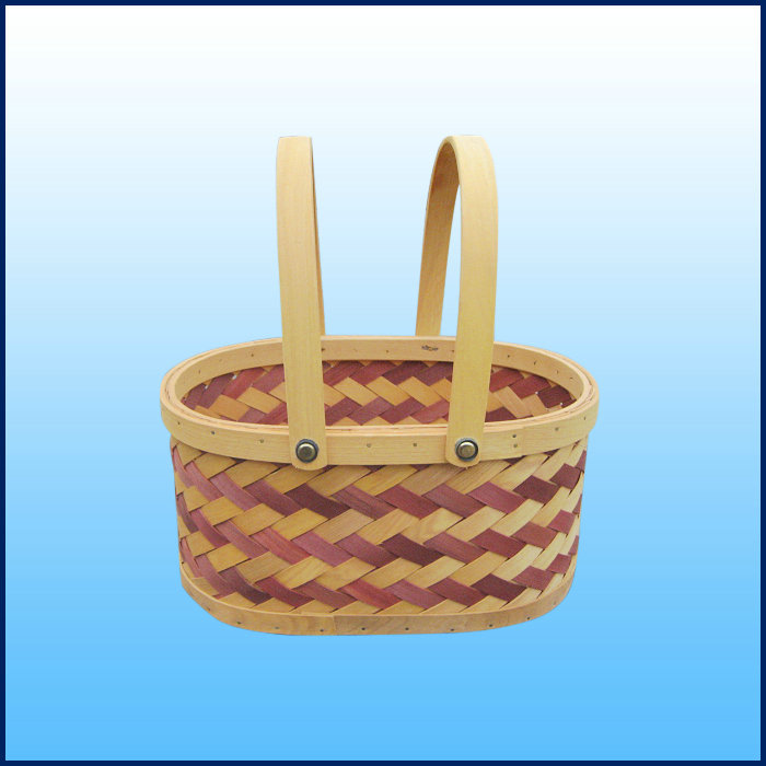 竹篮、粽子包装篮|手提木片篮、土特产礼品包装篮|平南厂家报价