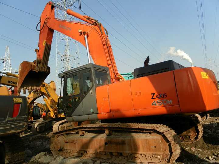 上海二手挖掘机市场|日立450大型二手挖掘机