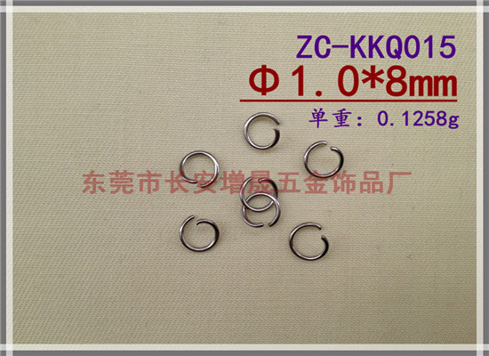 厂家自主生产不锈钢开口圈/环，不锈钢线割圈,单圈,服装配饰圈