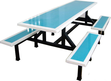 番禺食堂桌椅，玻璃钢桌椅，学校食堂桌椅