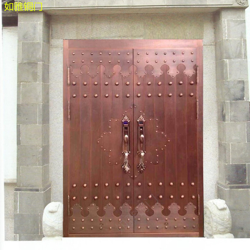 金铺玻璃铜门|当铺铜门|会议厅铜门原始图片3