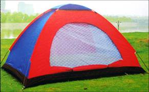 双层防水野外野营撑杆普通帐篷