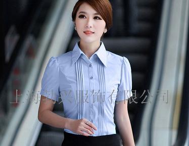 上海职业衬衫厂 定制定做女士衬衫 短袖衬衫