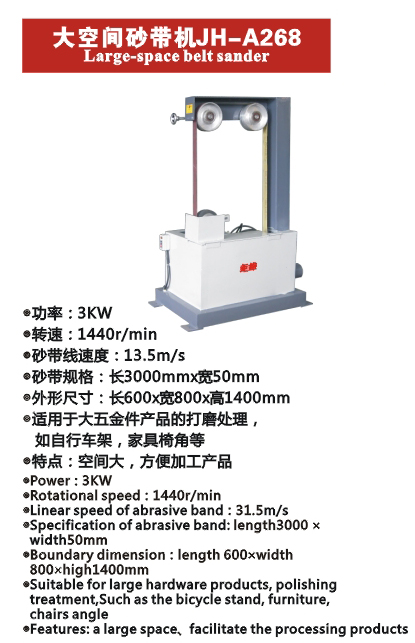 大空间砂带机JH-A268