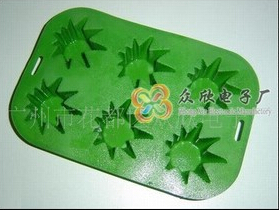 耐用环保十二色硅胶蛋糕盘