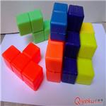 俄罗斯方块立体拼图积木吹频塑料玩具可来图来样加工制作DIY