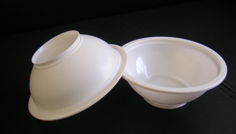 一次性塑料碗 250ML白色打包碗 汤碗 粥碗
