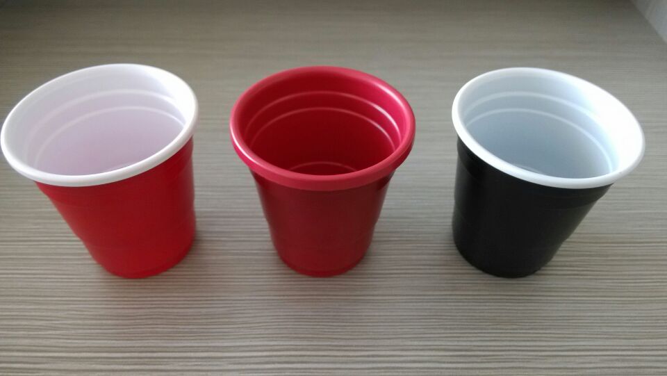 一次性塑料小酒杯 PP/PS红白小酒杯 超市品尝杯 试吃杯子和吸管
