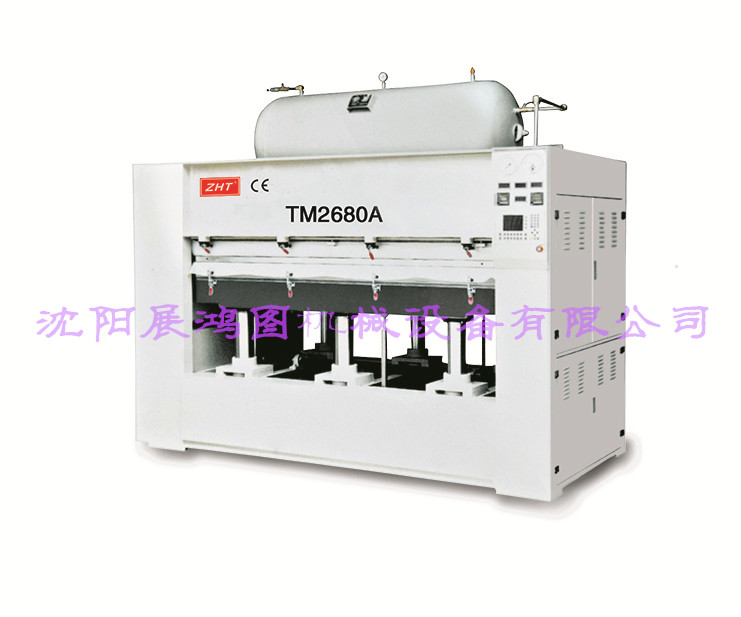 供应北京展鸿机械双面木皮覆膜机TM2680F正负压膜压机覆膜机厂家