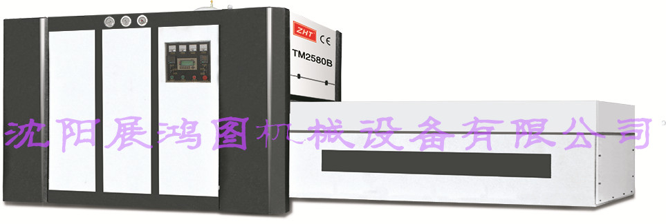 供应上海展鸿机械免漆门专用膜压机TM2580B型家具门板膜压机，异形贴面覆膜机